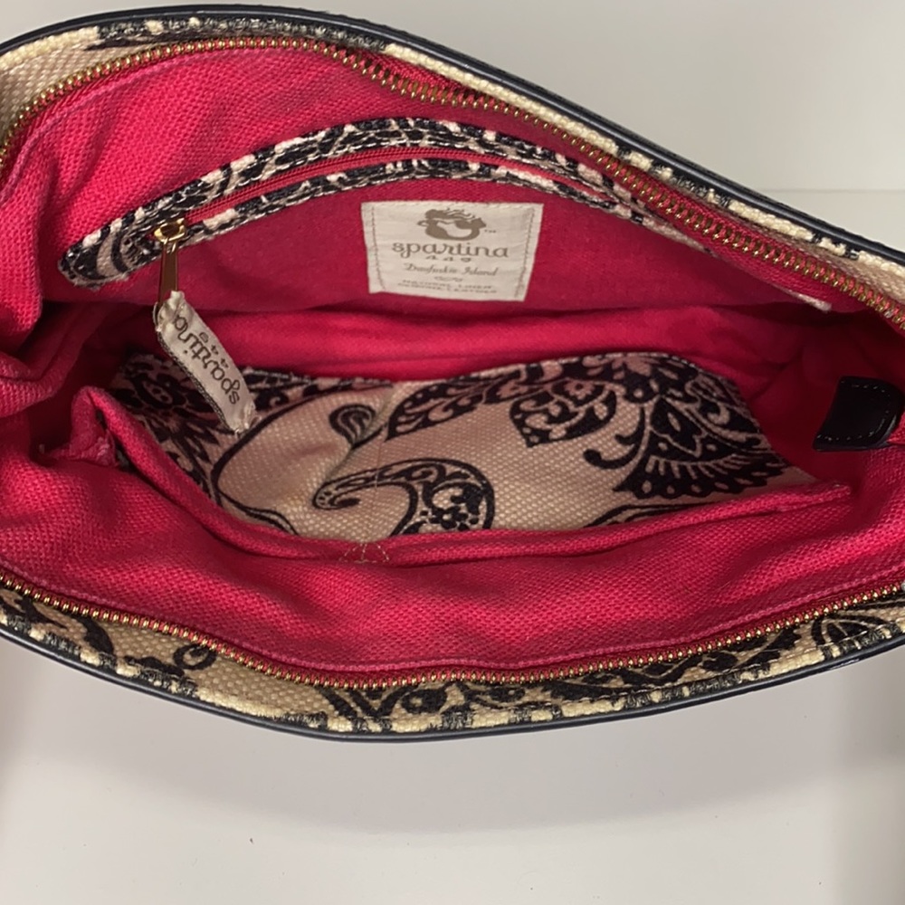 Spartina 449 Paisley Crossbody Satchel Purse - Picture 4 of 11